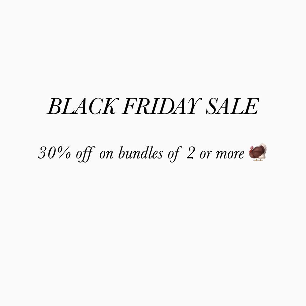 BLACK FRIDAY SALE 🎊